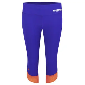 Under Armour® Női Fly-By Kompressziós Capri - Siberian Iris