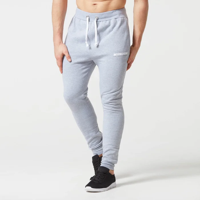 Myprotein Férfi Skinny Fit melegítőnadrág - Világosszürke