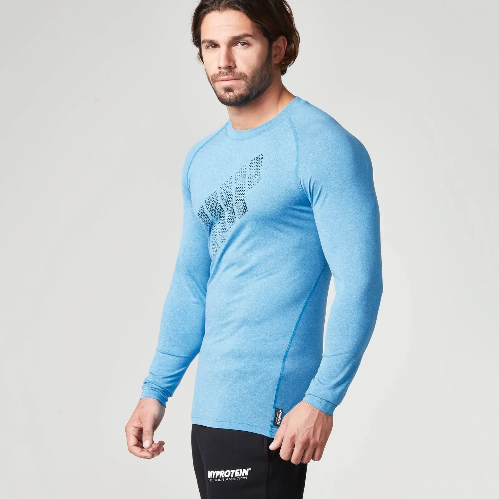 Myprotein Férfi Mobility Hosszú Ujjú Felső – Kék - L - Kék kép 1