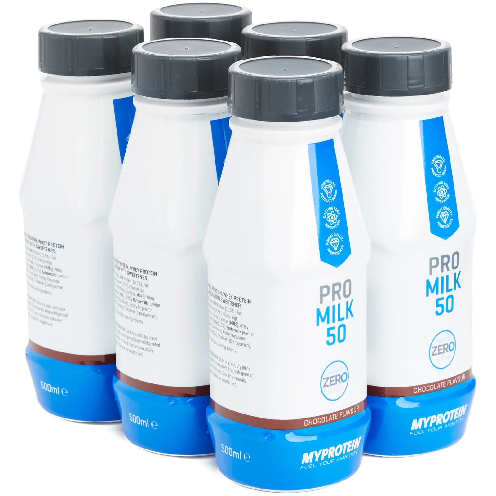 Protein Shake Zero - 6 x 500ml - Csokoládé kép 1