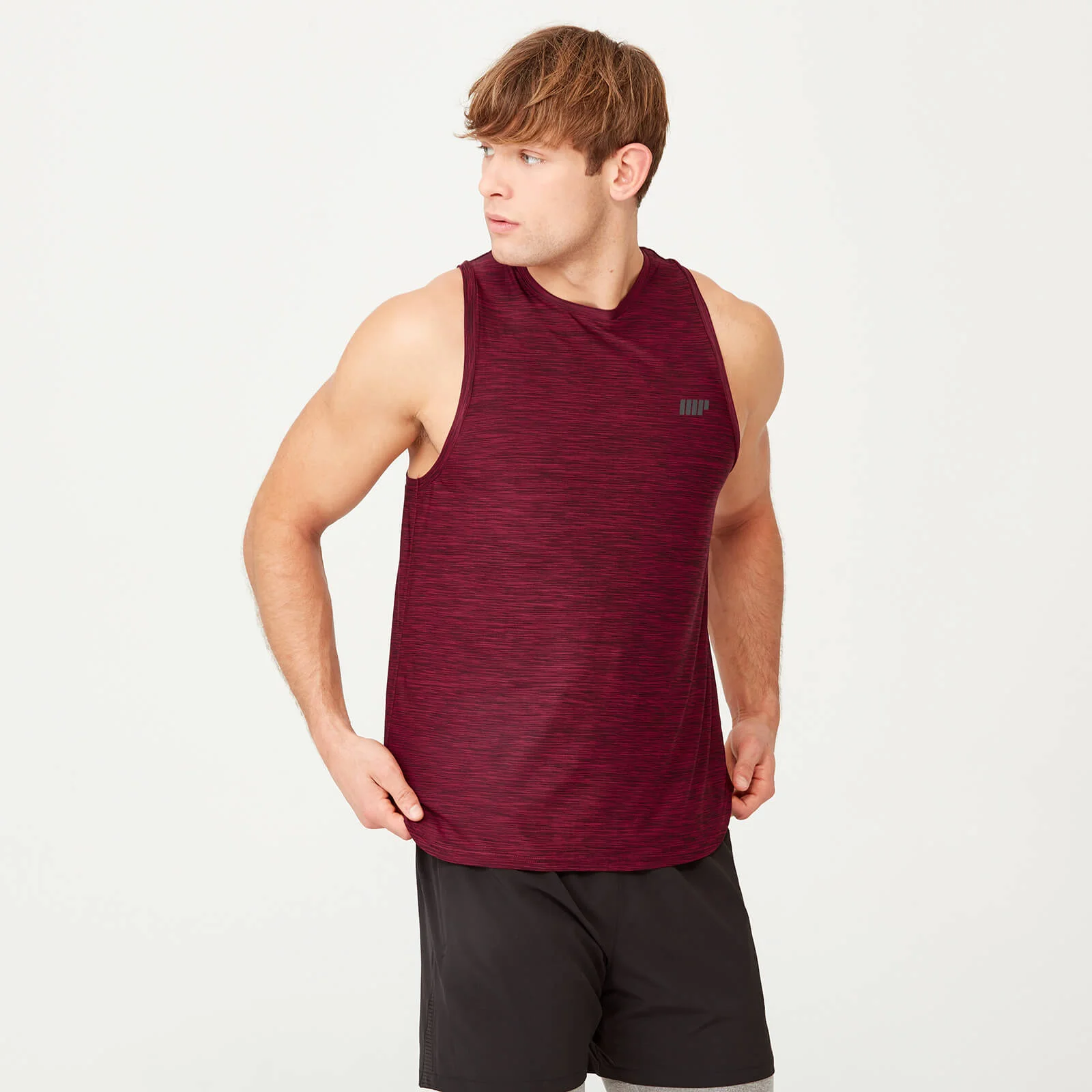 Dry-Tech Infinity Tank top edző felső - S - Red Marl kép 1