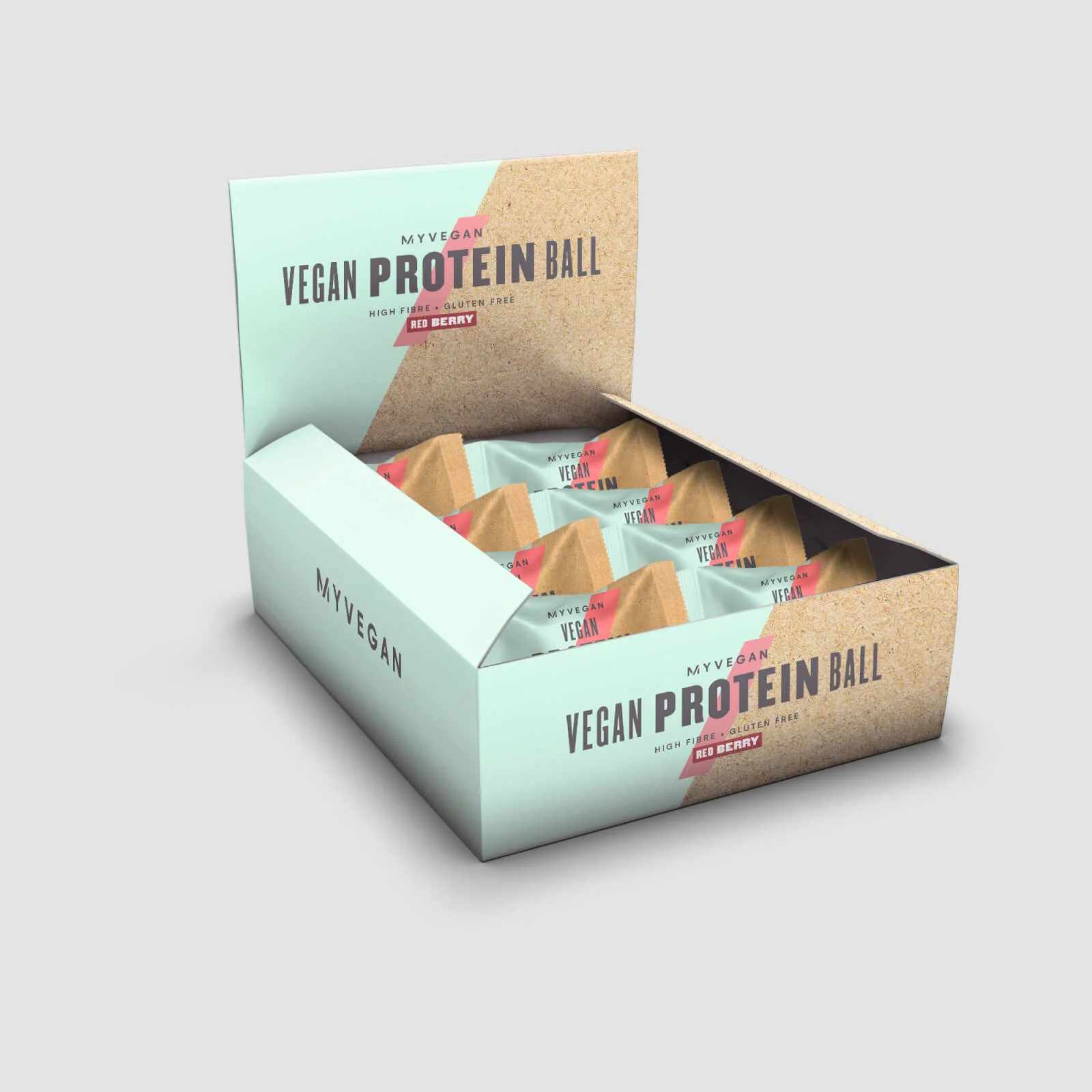 Vegan Protein Balls - 12 x 40g - Red Berry kép 1