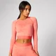 Inspire Seamless Crop Top - Korall szín