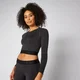 Inspire Seamless Crop Top - Fekete