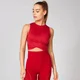 Energy Crop Top felső - Karmazsinvörös