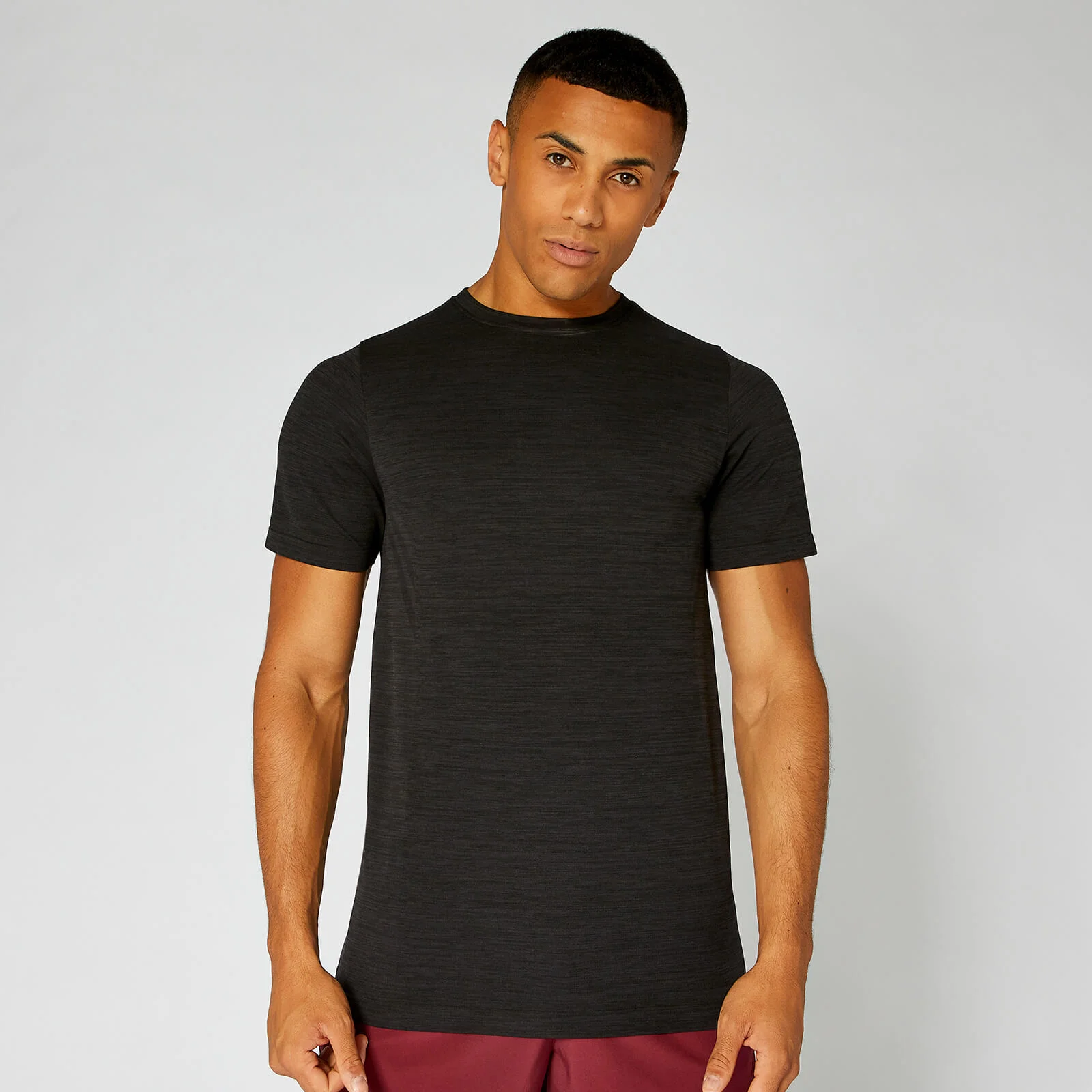 Lightweight Seamless póló - Fekete márga - XS kép 1