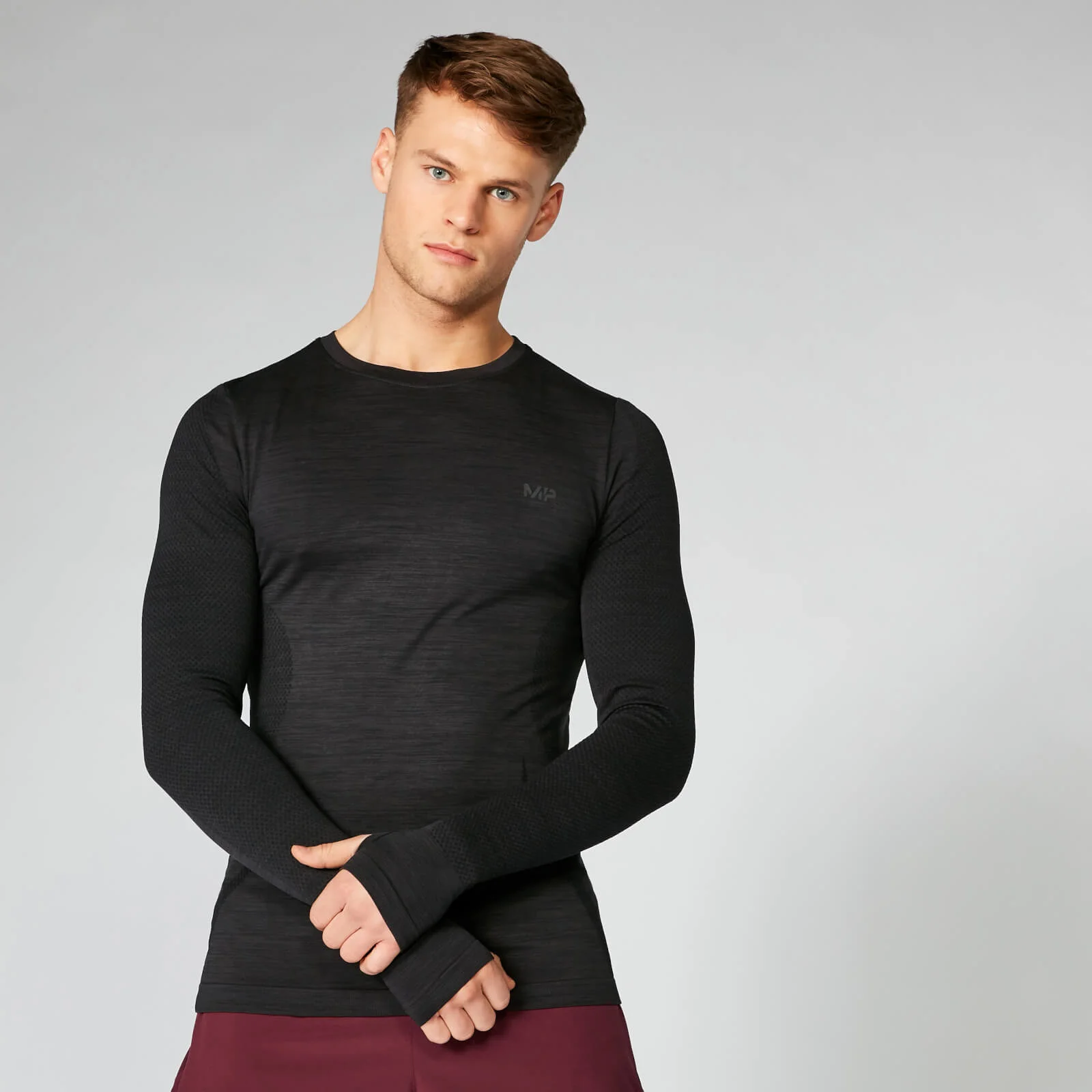 Sculpt Seamless hosszú ujjú póló - Fekete - XXL kép 1