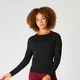 Shape Seamless laza top - Fekete