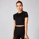 Shape Seamless rövid ujjú felső - Fekete