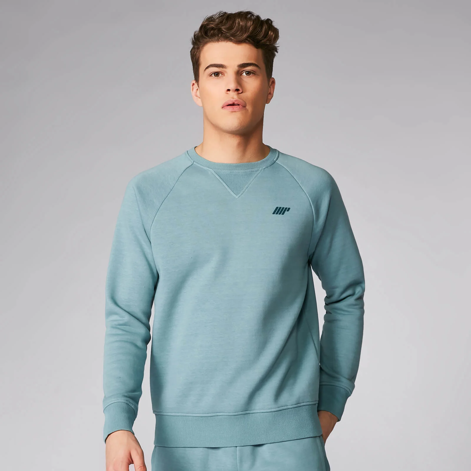 Tru-Fit Kerek nyakú Pulóver 2.0 - Légierő kék - XS kép 1