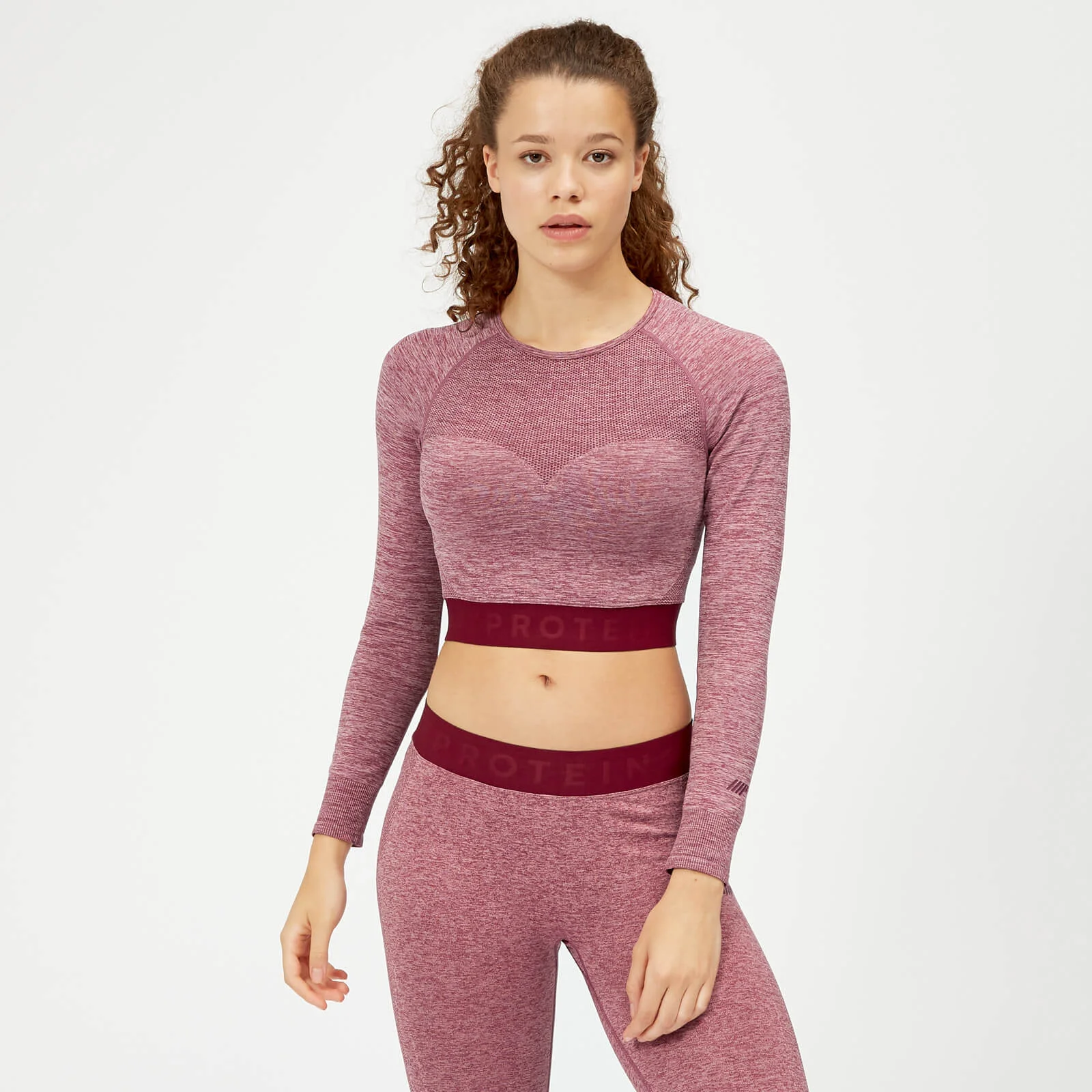 Inspire Seamless Crop Top - Rózsa - M kép 1
