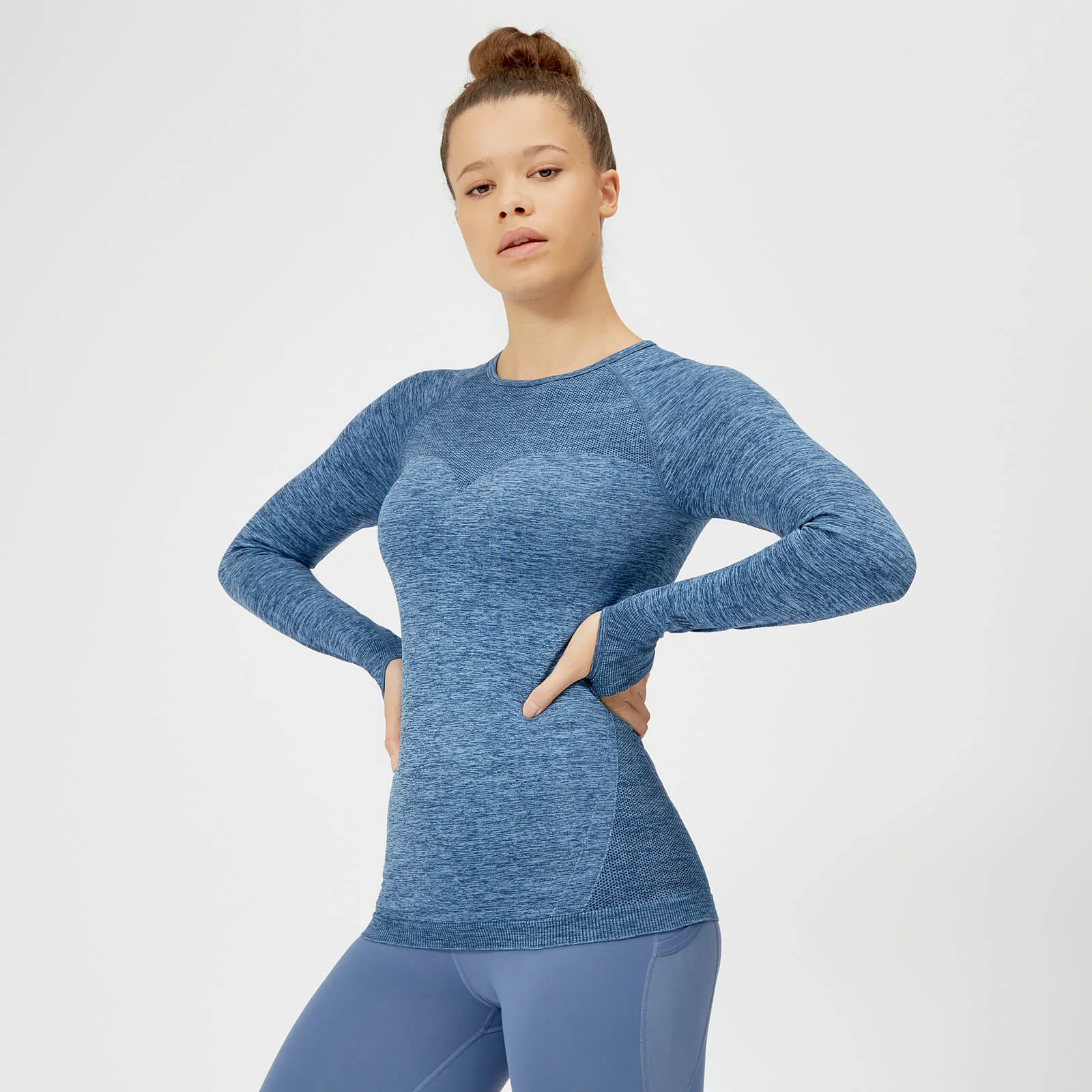 Inspire Seamless Hosszú ujjú felső - Kék - XS kép 1