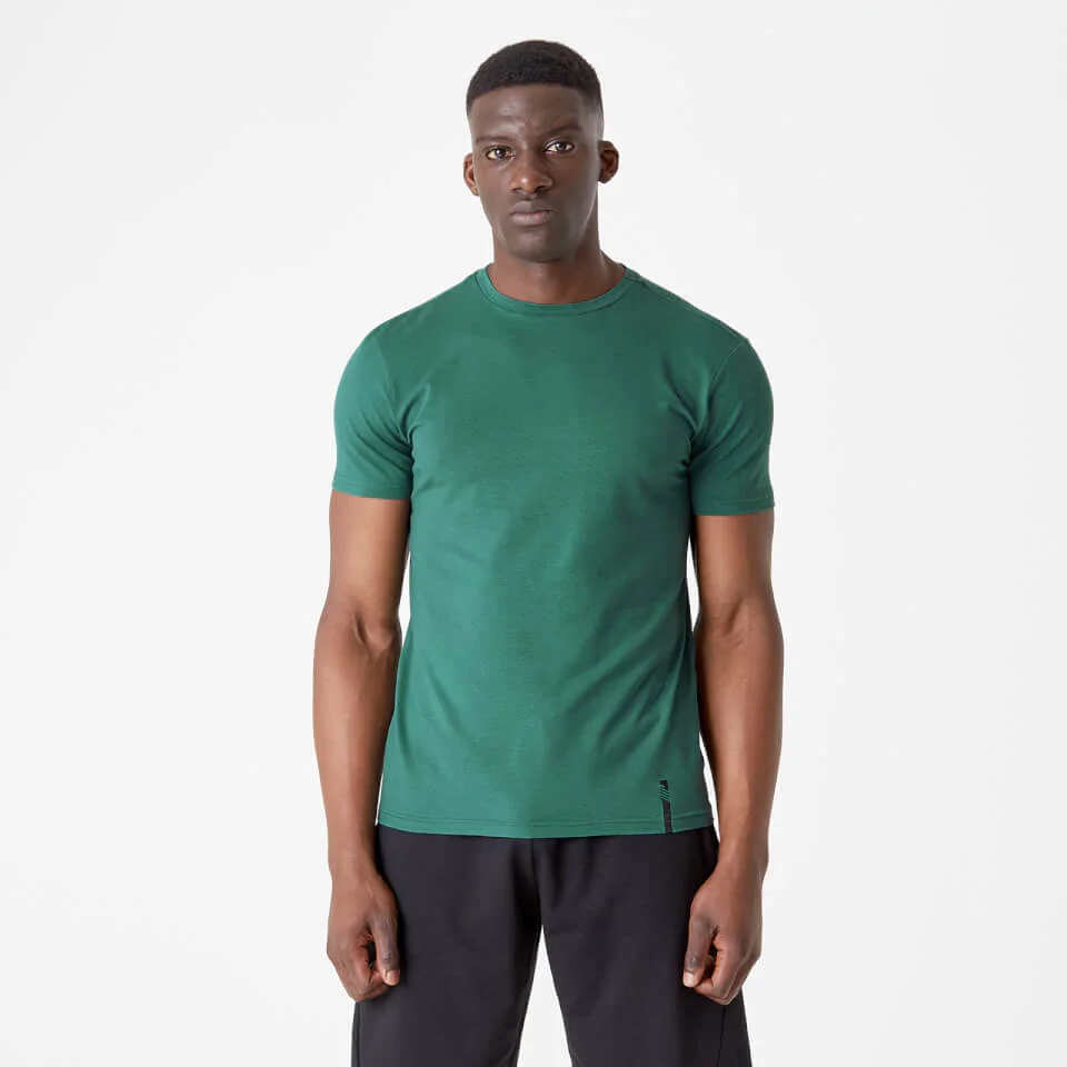 Luxe Classic Crew póló - Fenyőzöld - XS kép 1