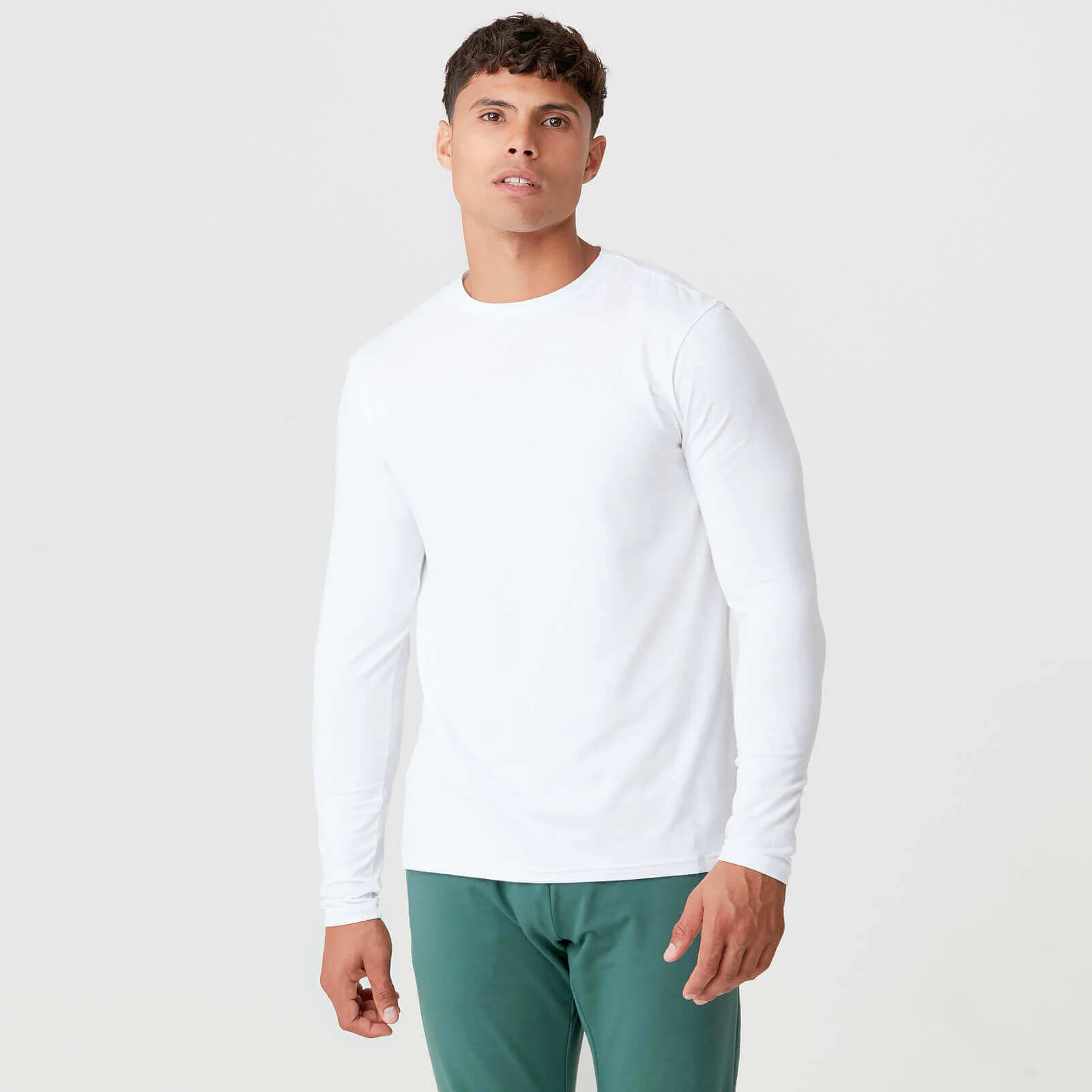 Luxe Classic Crew Hosszú Ujjú felső - Fehér - XS kép 1