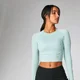 Shape Seamless Crop Top Felső - Menta