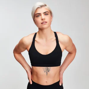 MP Power Mesh női sportmelltartó - Fekete - Size XXS