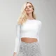 MP Női Shape Seamless Ultra Hosszú Ujjú Crop Top - Fehér
