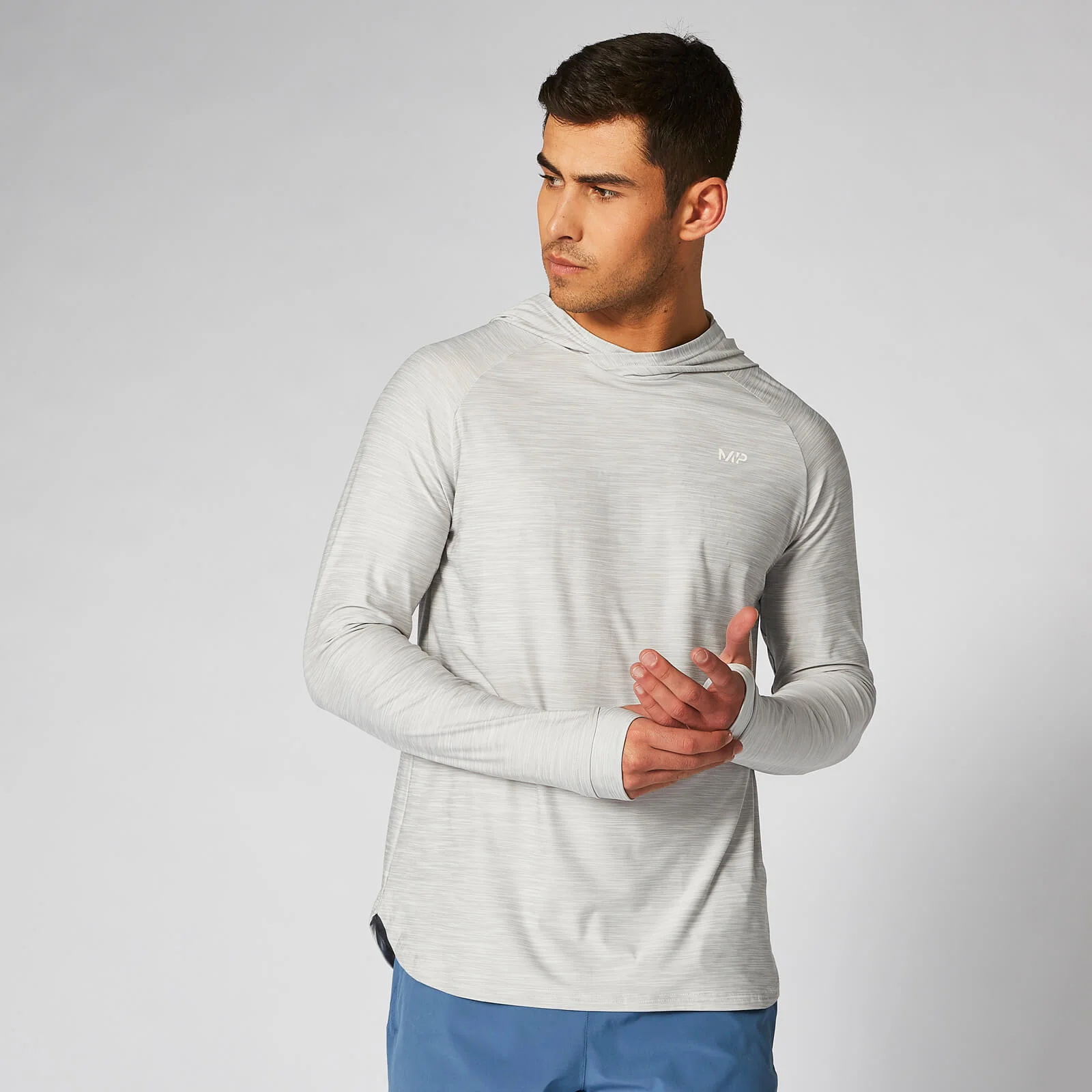 Dry-Tech Infinity kapucnis felső – Ezüst - XS kép 1