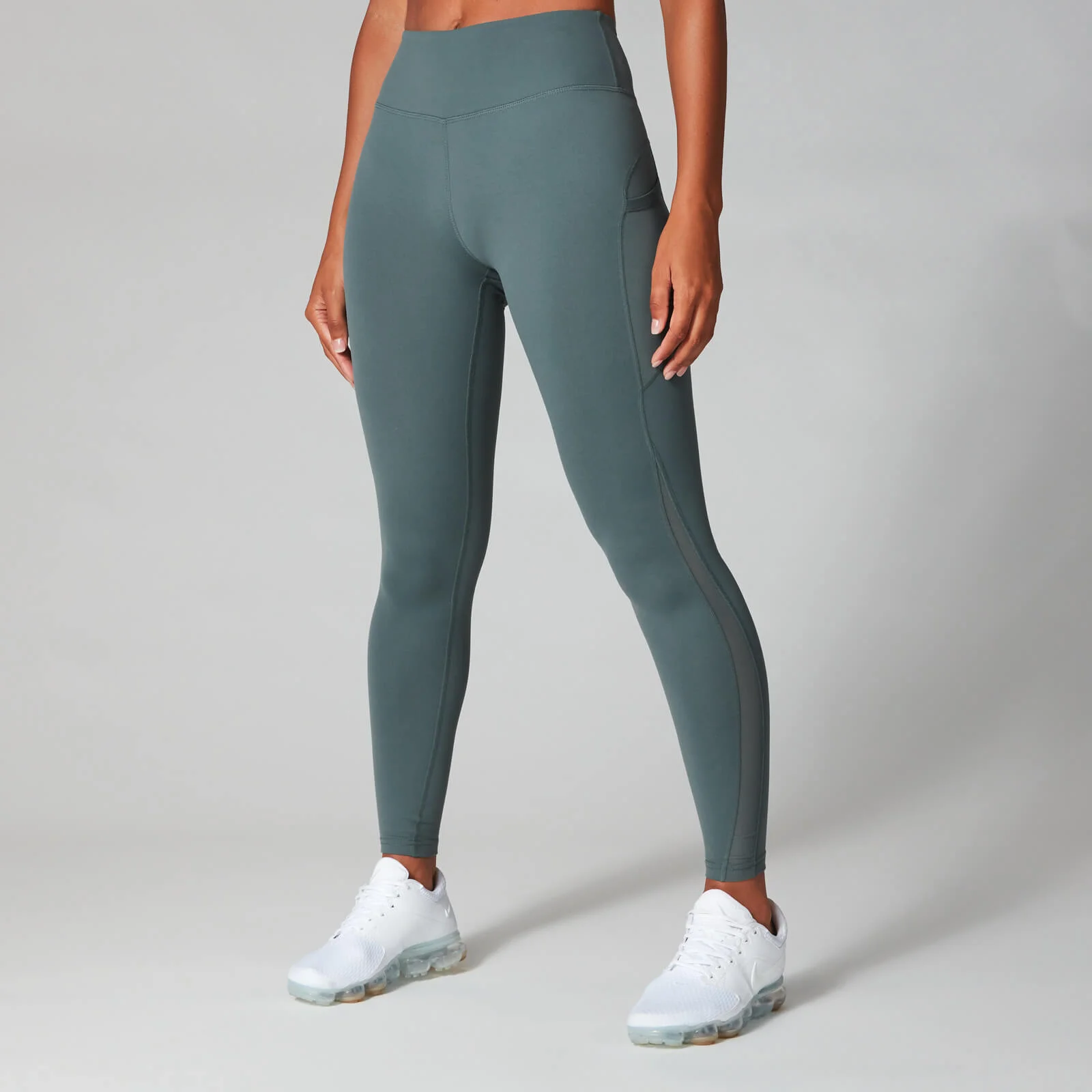 Power Mesh Leggings - Kőszürke - S kép 1