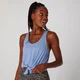 Tie Front Crop Top Trikó - Világoskék