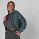 Oversized Quilted Steppelt Bomber Dzseki - Kőszürke
