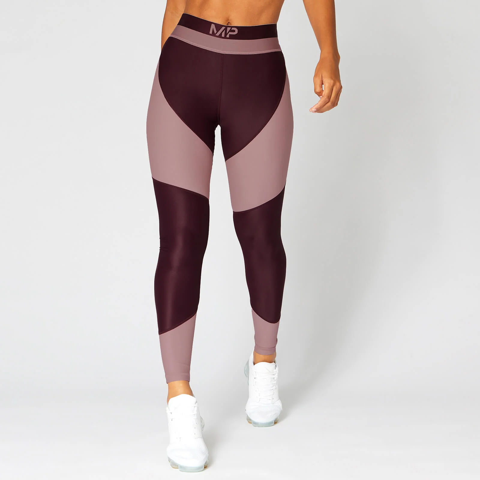 Metallic Panelled Leggings — Malbec sötétvörös - XS kép 1