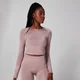 Shape Seamless Crop Top - Mályva