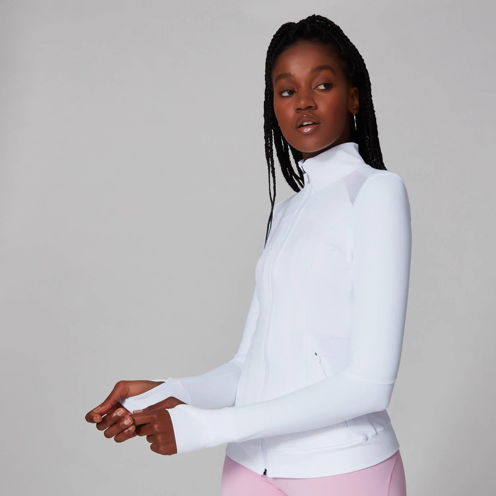 MP Women's Power Mesh Jacket - White - M kép 1