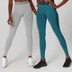 Curve Leggings (2 Darab - Ezüst/Lagúnakék)