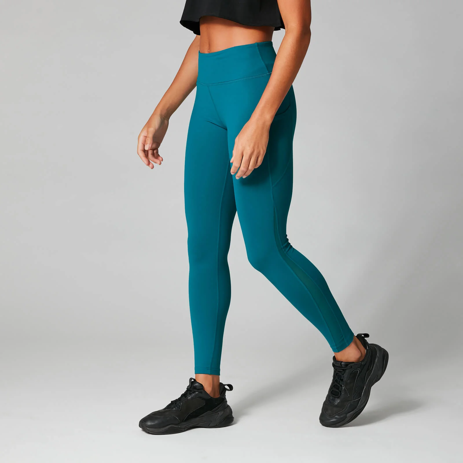 Power Mesh Leggings - Lagúnakék - XS kép 1