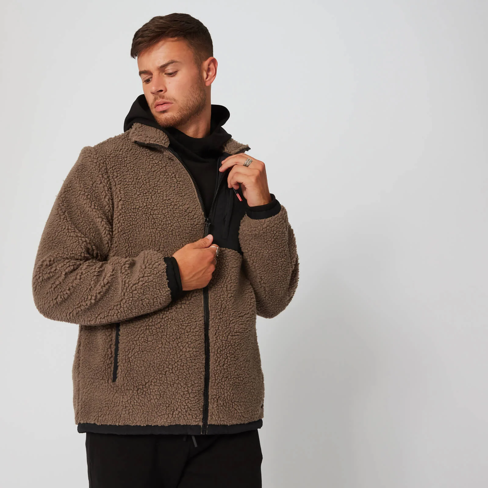 Borg Zip-Through Dzseki - Barna - XS kép 1