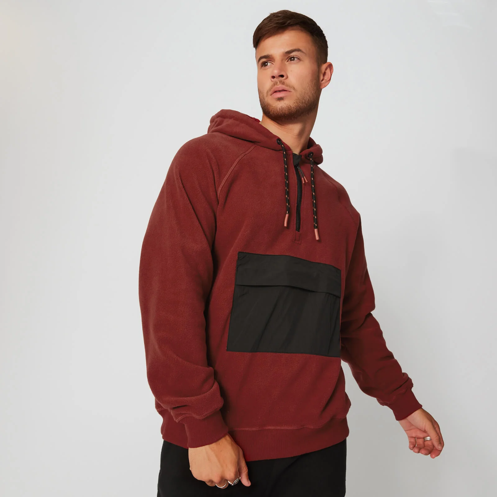 Keep Warm Kapucnis Pulóver - Paprika piros - XS kép 1