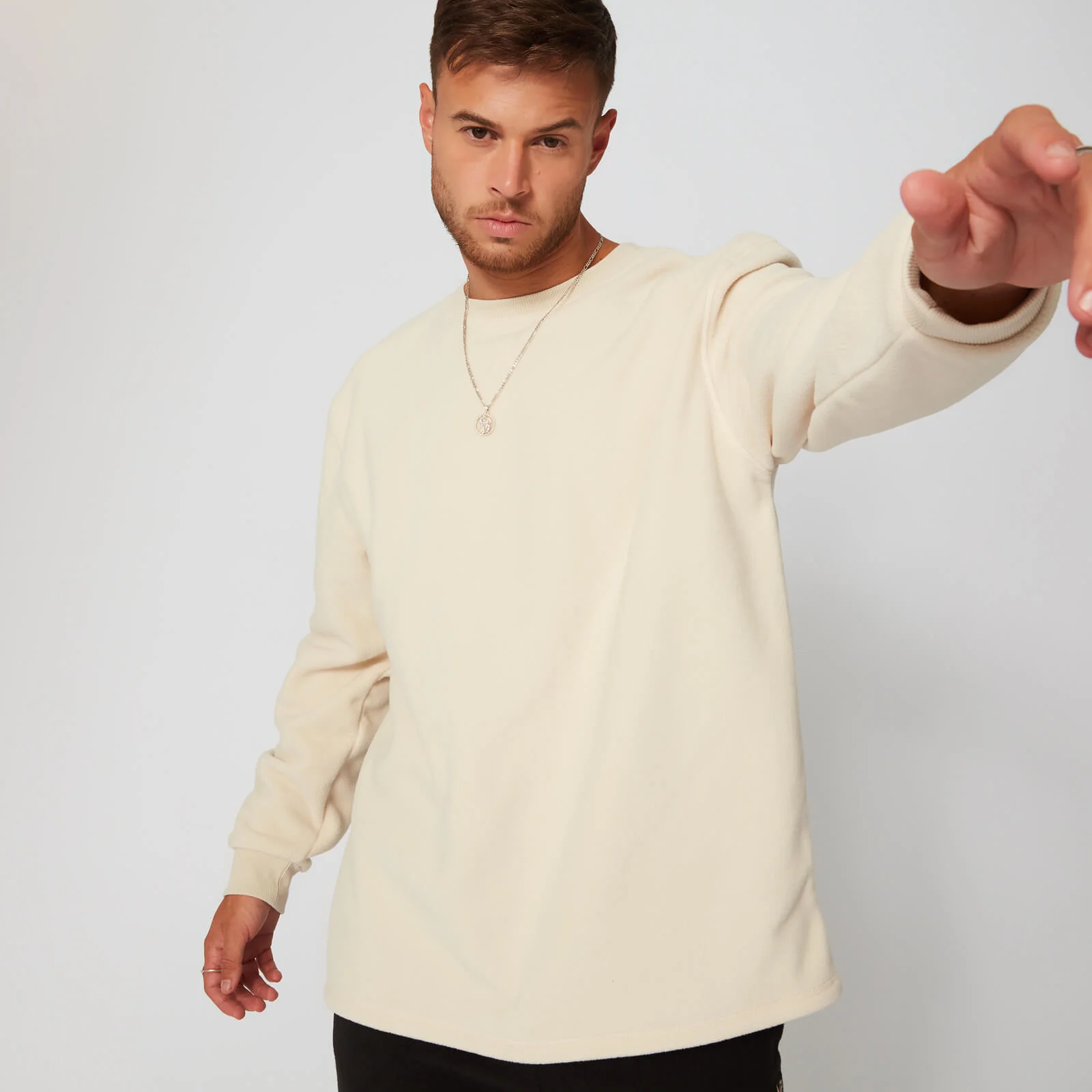 Keep Warm Crew Pulóver - Ekrü - XS kép 1