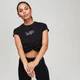 Rest Day Twist Front Póló - Fekete