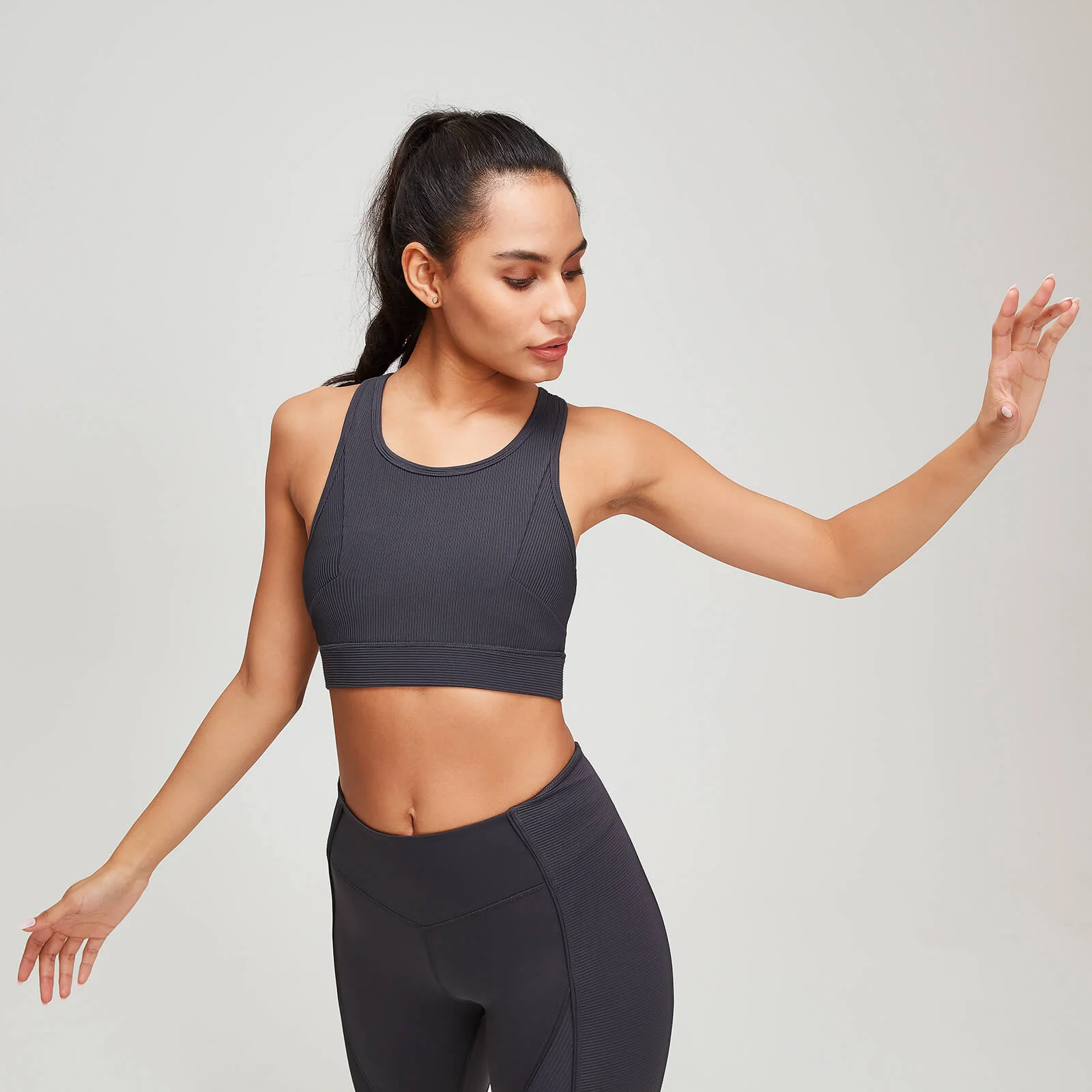 MP Textured Training Női Sportmelltartó - Palaszürke - XS kép 1