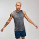 MP Training Férfi Distressed Drop Armhole Tank Top - Karbon