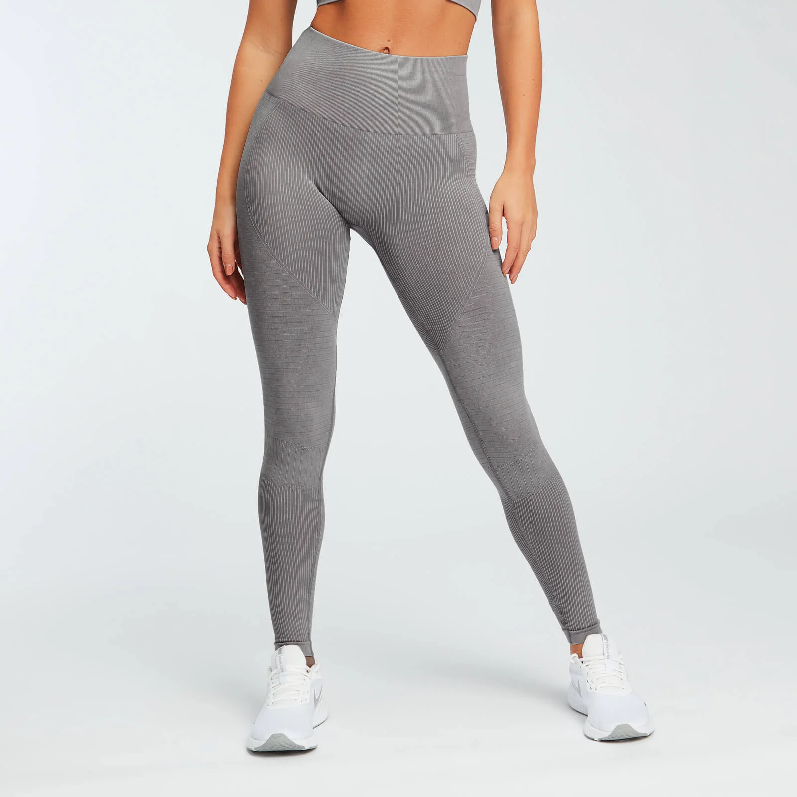 Acid Wash Seamless Leggings - Szürke - XS kép 1