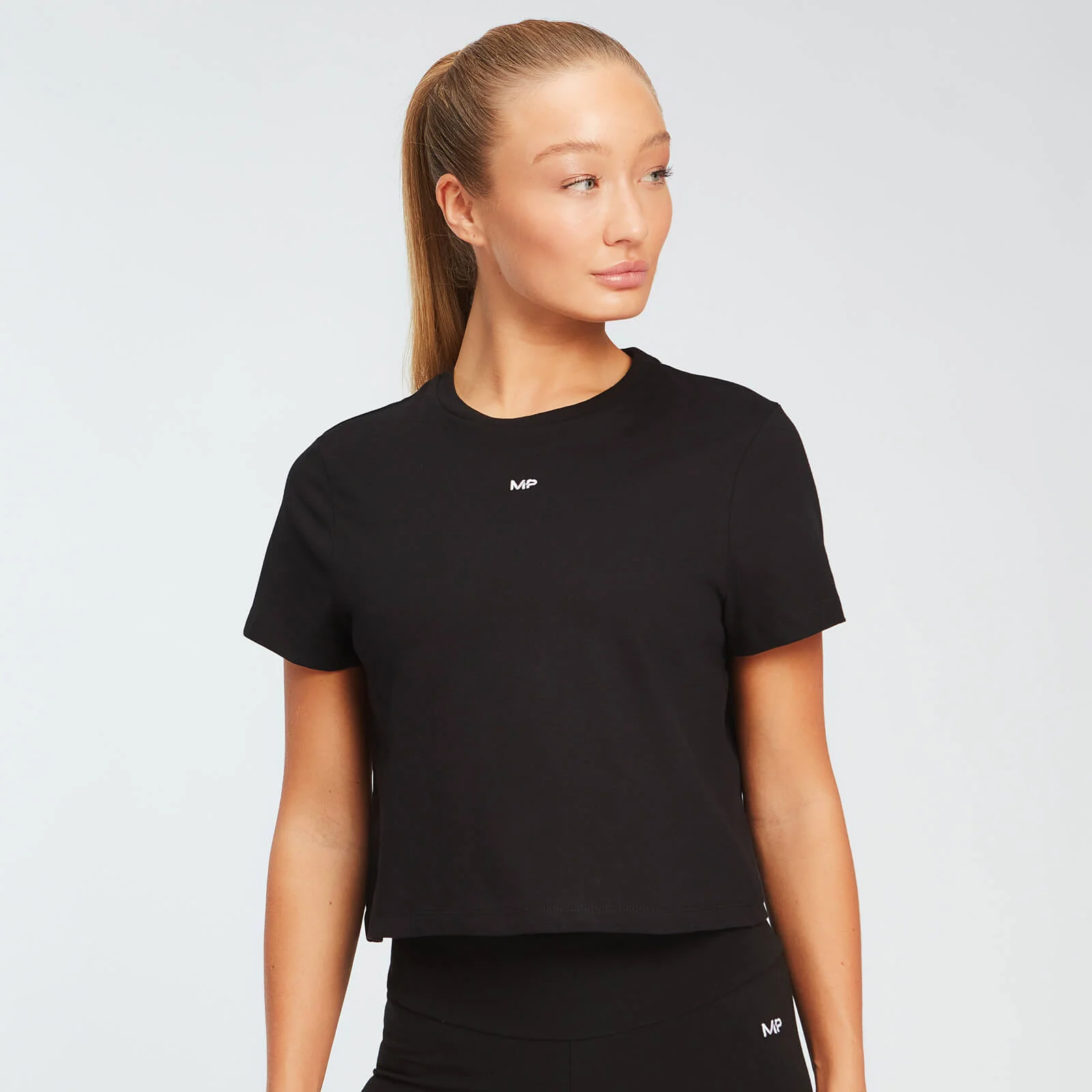 MP Essentials női Crop póló - Fekete - XS kép 1
