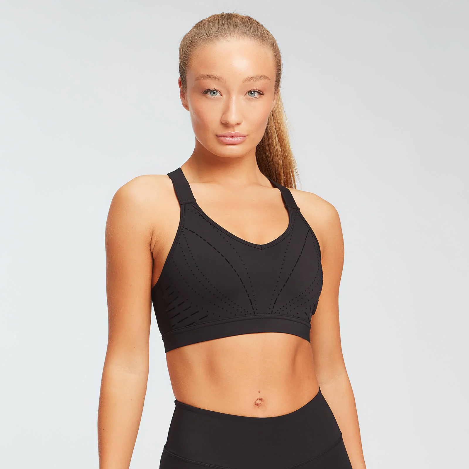 MP Geo Print mintás női melltartó - Fekete - XS kép 1