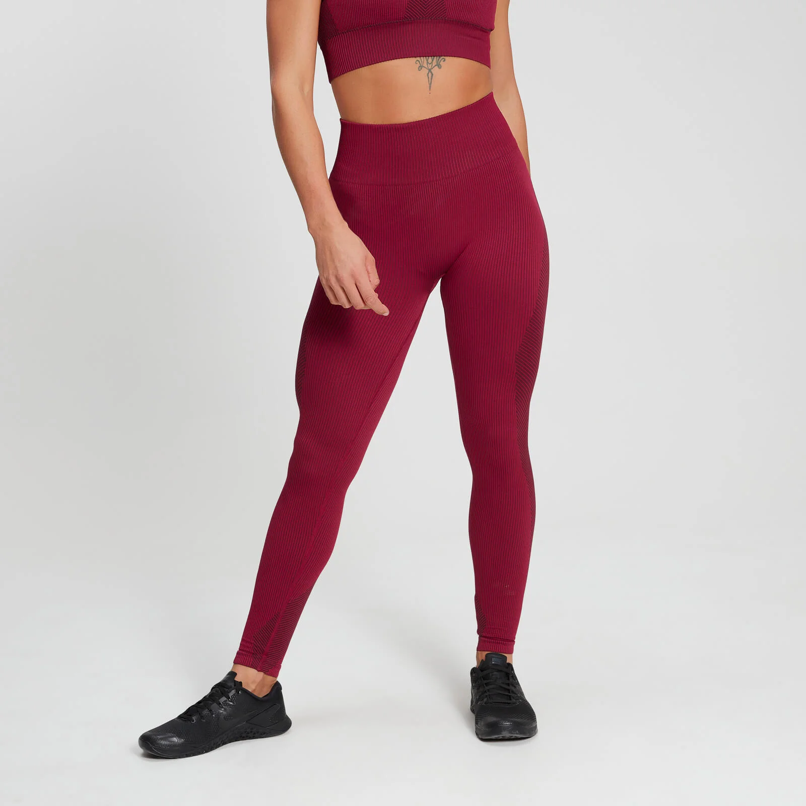 MP Női Training bordázott Seamless leggings - Szilva - XS kép 1