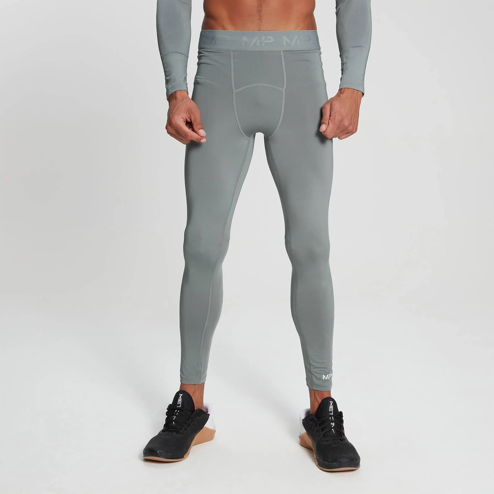 MP Base Layer férfi leggings - Szürke - XXS kép 1