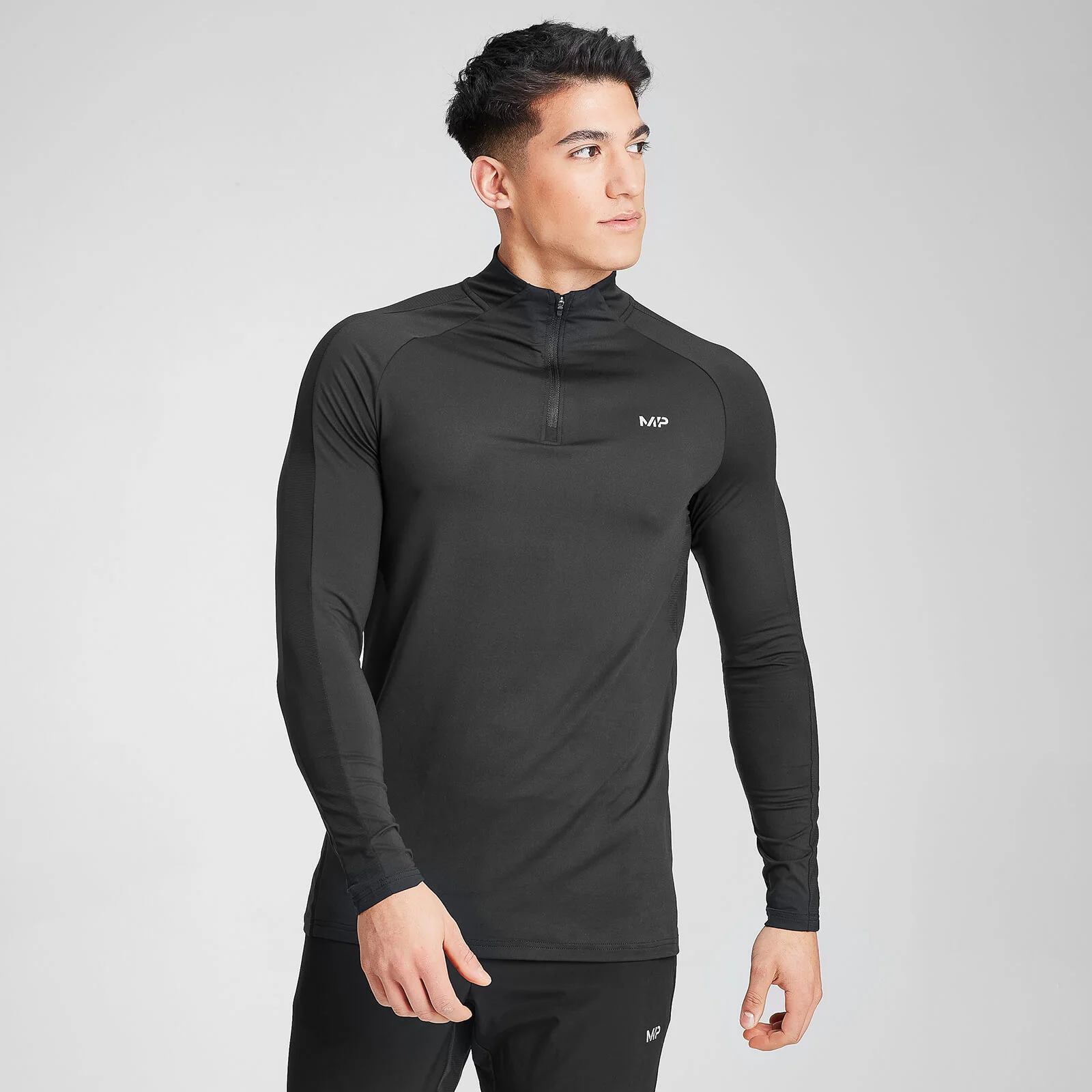 MP Men's Velocity 1/4 Zip- Black - XXS kép 1