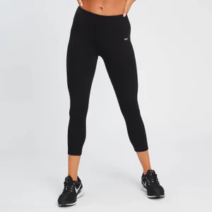 ¾-es MP Power női leggings - Fekete - Size XXS