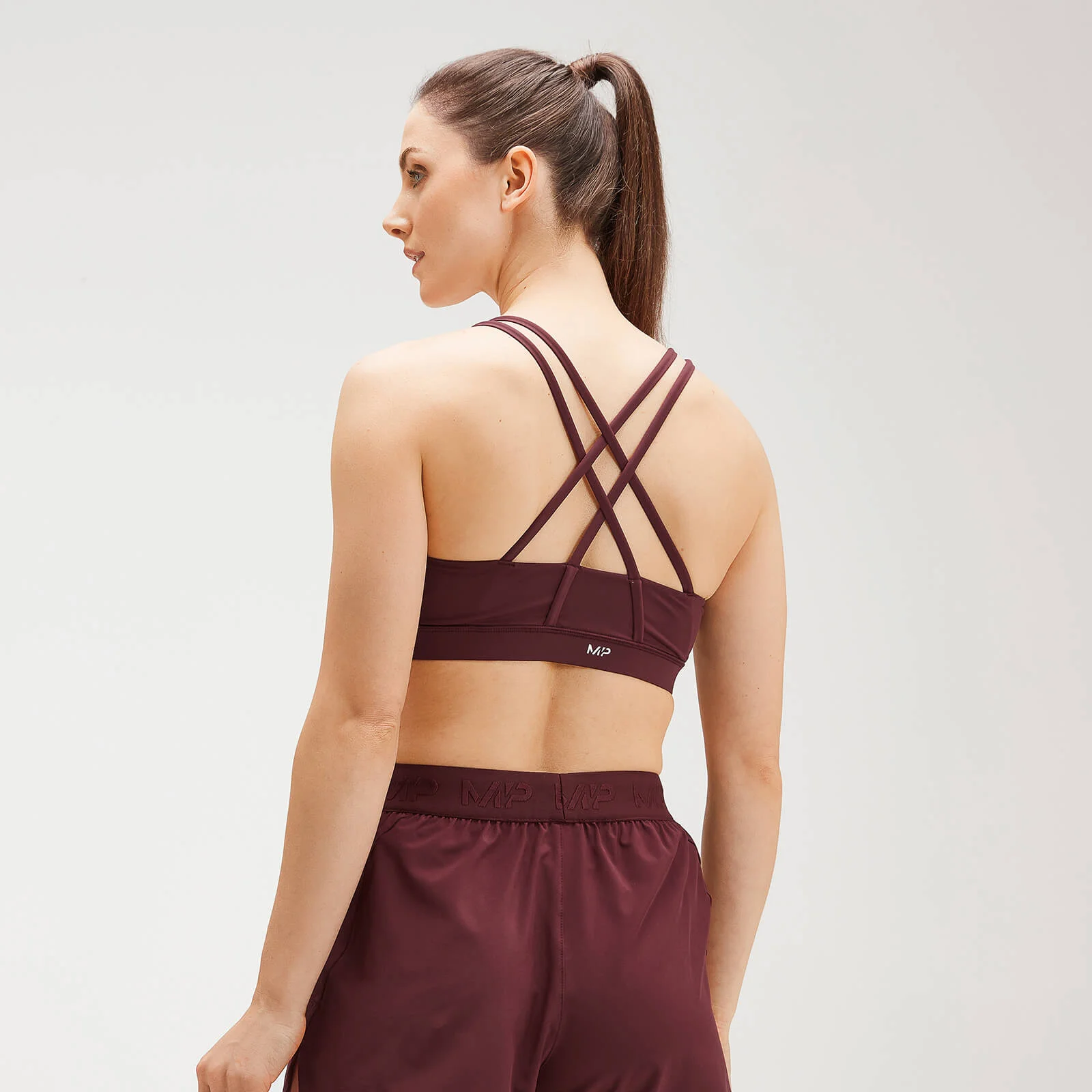 MP Women's Training Control Sports Bra - Washed Oxblood - XXS kép 1