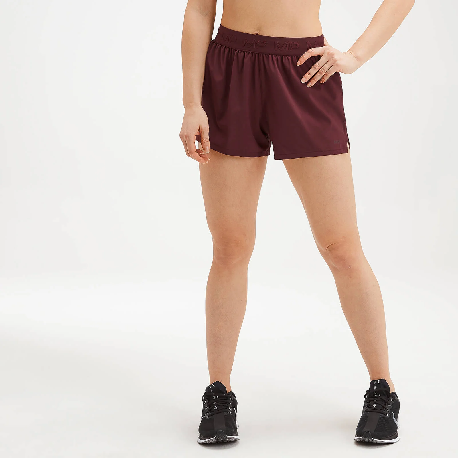 MP Women's Training Energy Shorts - Washed Oxblood - XXS kép 1