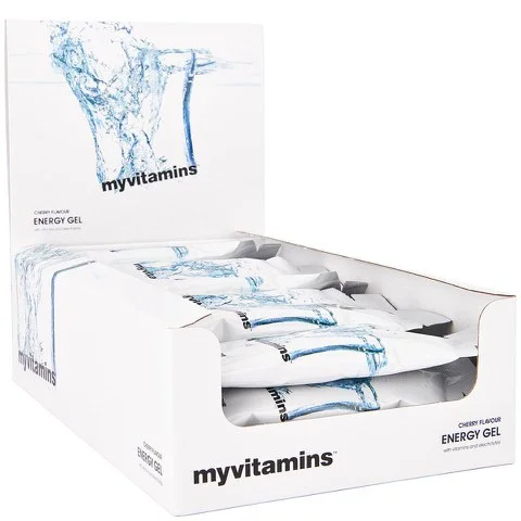 Myvitamins Energy Gel (Box) - 24 x 50g - Cseresznye kép 1