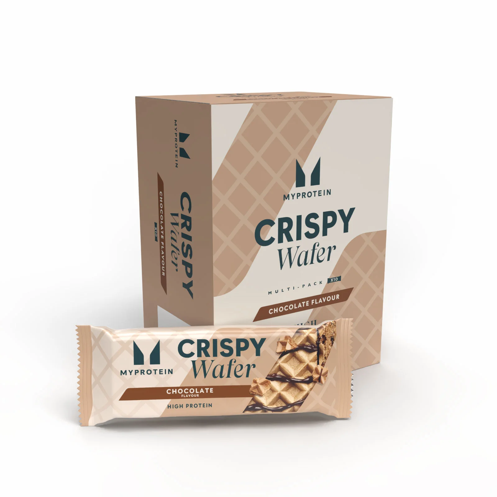 Crispy Protein Wafer - 10Szeletek - Csokoládé kép 1