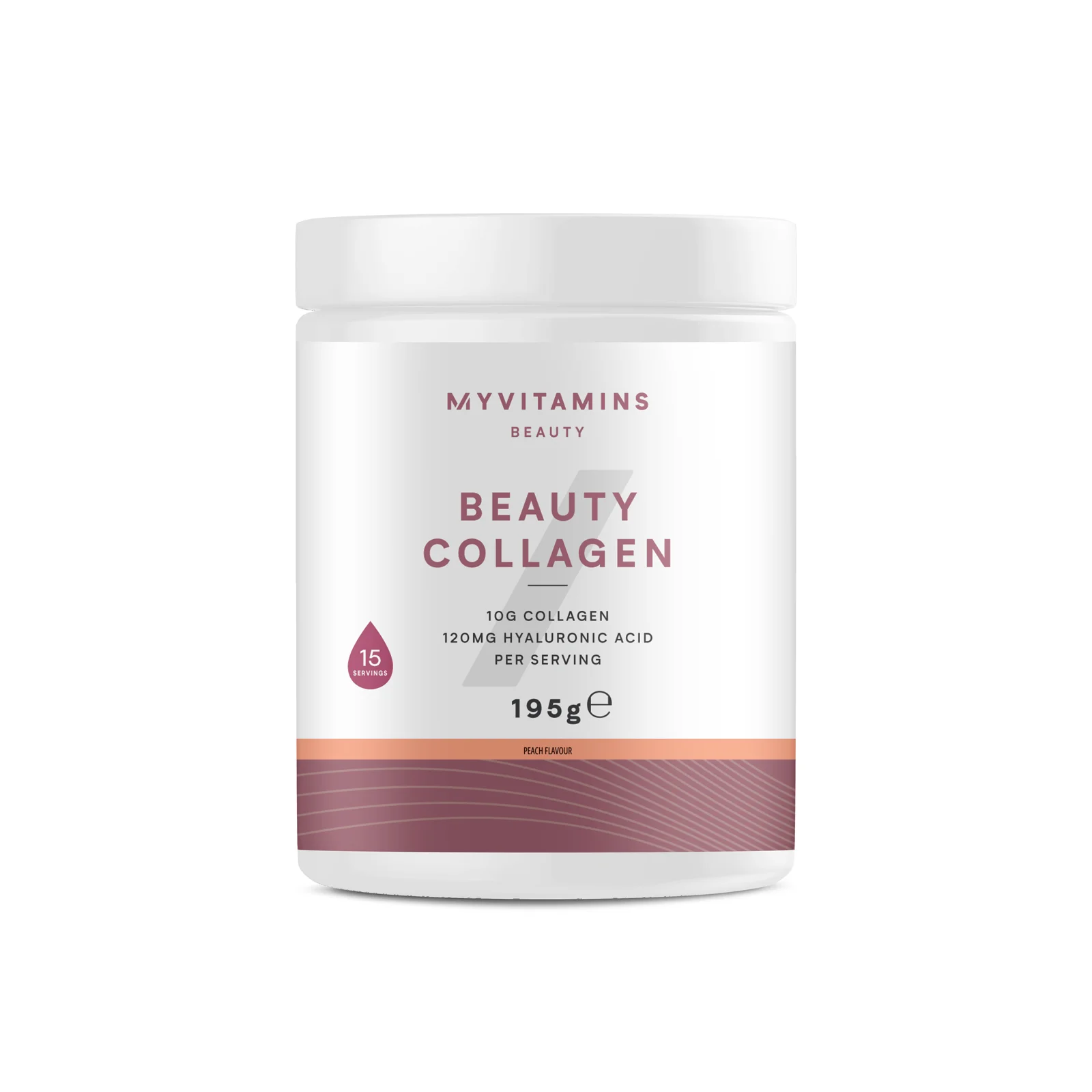 Beauty Collagen kollagén por - 195g - Peach kép 1