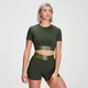 MP Női Adapt Textured Crop Top - Sötétzöld