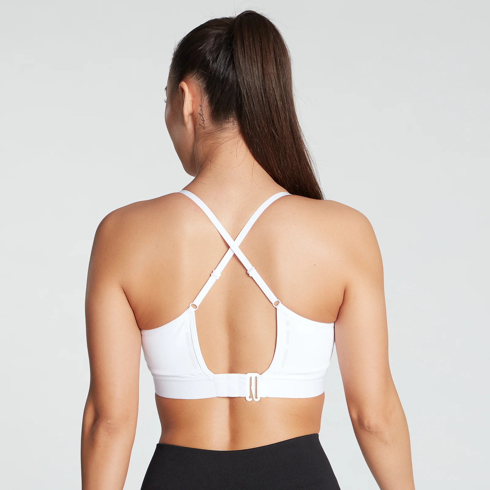 MP Women's Power Ultra Strappy Sports Bra- White - XXS kép 1
